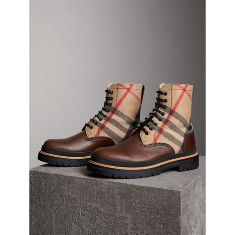 burberry winter boots men|burberry leather boots for men.